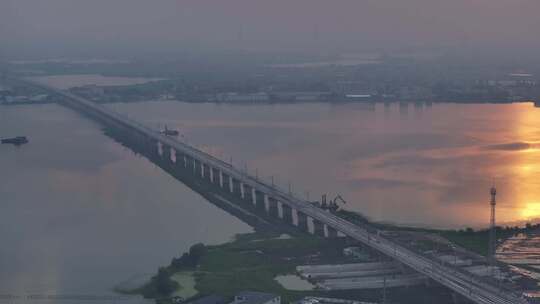 苏州南站沪苏湖高速铁路苏湖特大桥（航拍）