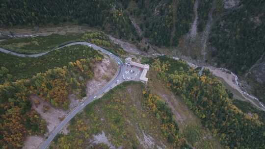 四川川西甘孜四姑娘山、猫鼻梁、四姑娘山镇