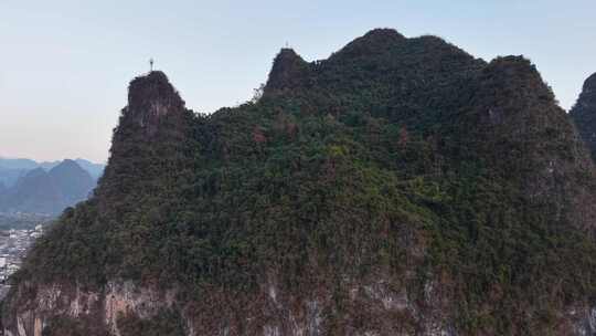 广西桂林喀斯特地貌桂林山水航拍