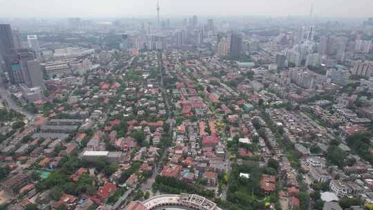 航拍天津建设天津大景天津地标