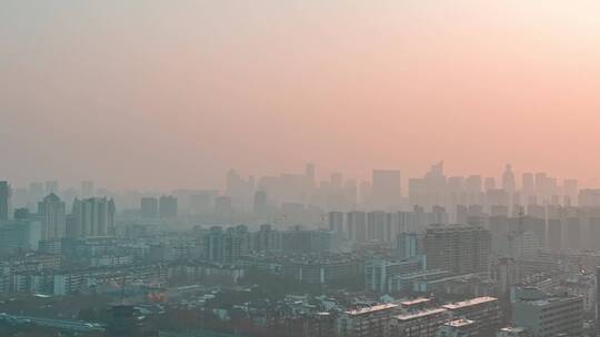 西湖景区清晨航拍