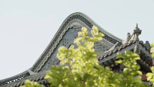 中国古典园林飞檐屋顶