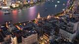 8K航拍上海黄浦区万国建筑南京路钟楼群楼高清在线视频素材下载