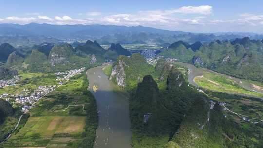 延时航拍风景 桂林山水 大美中国 壮丽山河