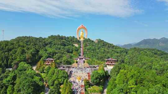 江西九江东林寺大佛雕塑金身