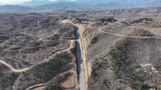 太阳能 公路 航拍 自然 建设 城市