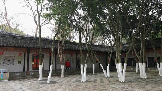 寒山寺建筑风景视频素材模板下载