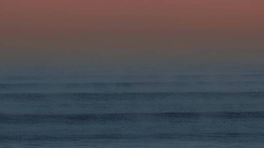 日落黄昏时分的海平线