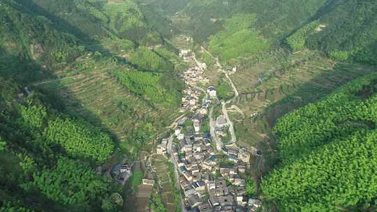 航拍浙江松阳县