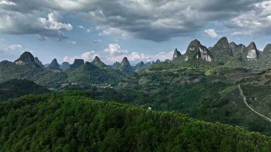 桂林山水喀斯特地貌自然风光