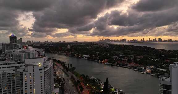 迈阿密日落