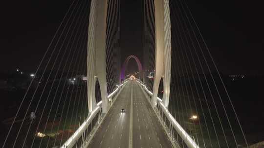 北京首钢大桥夜景航拍4看