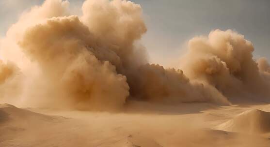 沙漠沙尘暴灾害天气