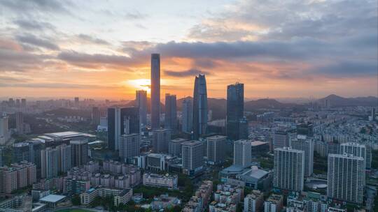 广东省东莞市城市风光延时