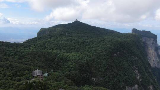 湖南张家界天门山5A景区航拍