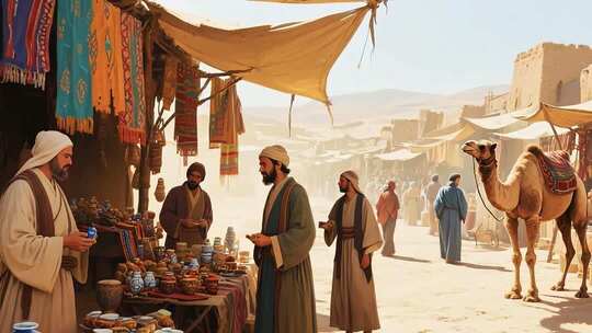 沙漠风情节庆商品展示