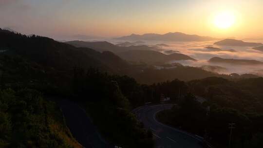 日出云雾盘山公路4K