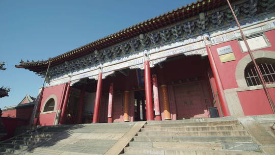 泰山山顶风景风景区碧霞祠