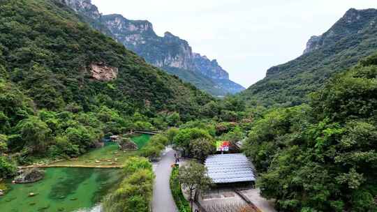 河南焦作云台山景区宣传片素材4K航拍