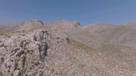 Kalymnos，希腊岛，无人机，山脉