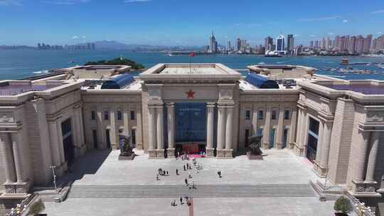 青岛中国人民解放军海军博物馆航拍