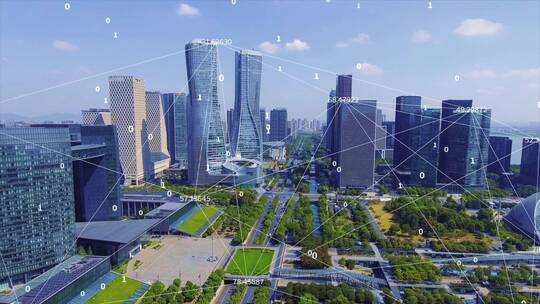 科技生活-智慧城市-人工智能科技包装视频素材模板下载