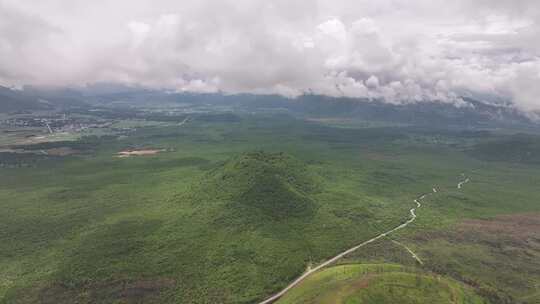 云南腾冲火山地质公园航拍