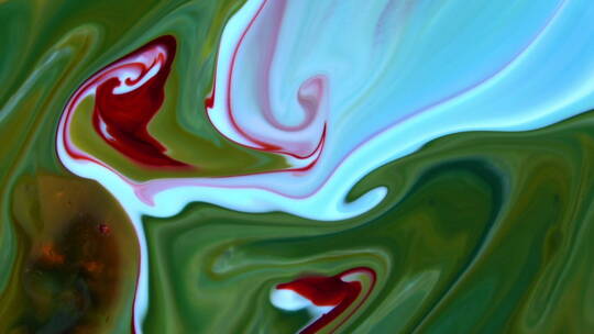 红蓝绿奶牛感般的融合流动形成彩色纹理背景