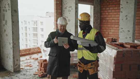 Saftey Gear，建筑工地，男人，