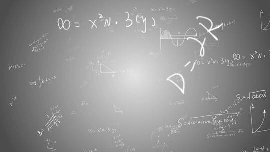 数学粒子公式背景AE视频素材教程下载