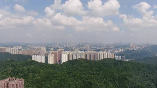 贵州贵阳城市风光地标建筑航拍