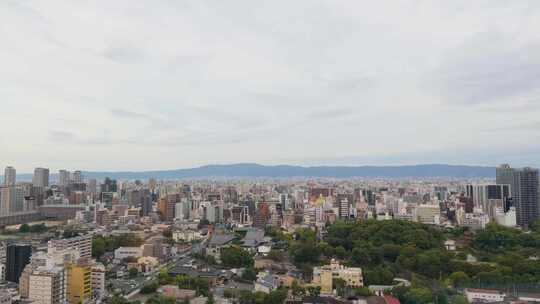 日本 大阪城市全景 大阪市区 0160