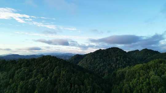 广元曾家山腹地的云天与大山