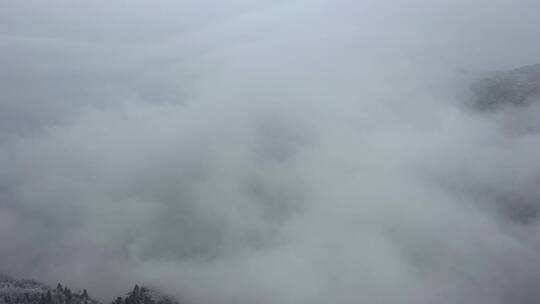 航拍南岳衡山绝美雾凇风光