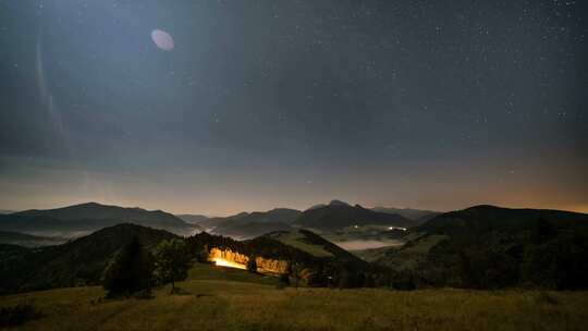 星空银河夜晚天文自然美景夜晚繁星