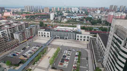 湖北荆门火车站荆门站航拍