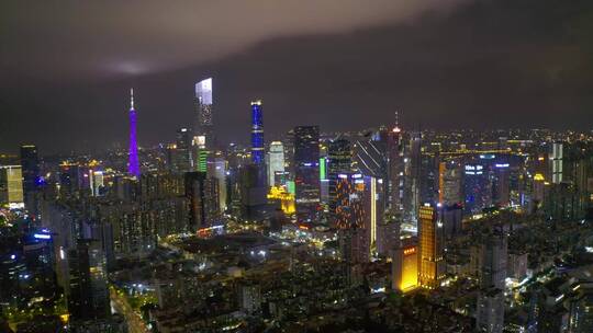 广州天河珠江新城夜景