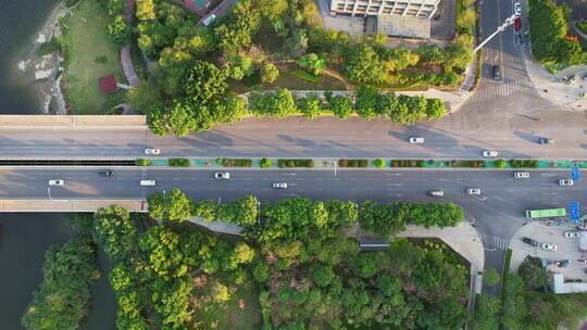 无人机航拍城市道路交通