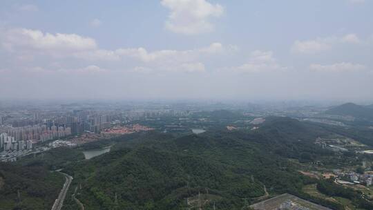 城市大远景航拍