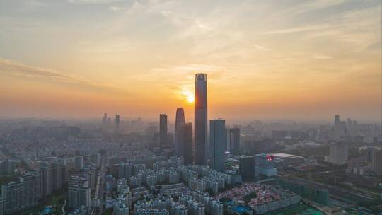 广东省东莞市城市风光航拍