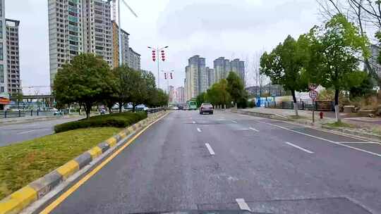 贵阳城市街道行车第一视角