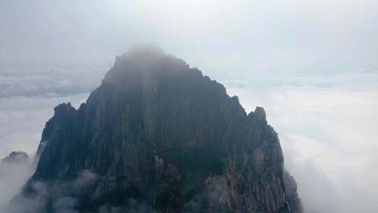 安徽黄山风景区云海航拍延时风景视频素材