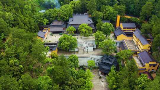 浙江省杭州市建德梅城玉泉寺航拍