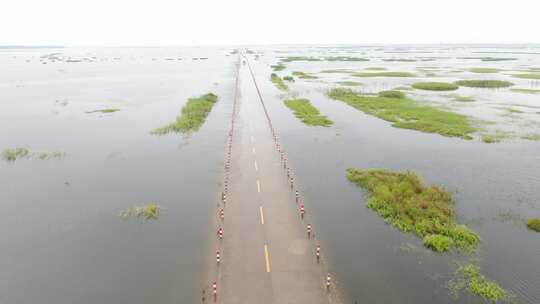 江西吴城水上公路视频素材模板下载