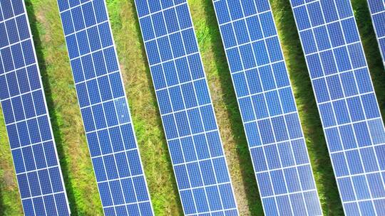 生态太阳能发电站新能源温室效应光伏发电视频素材模板下载
