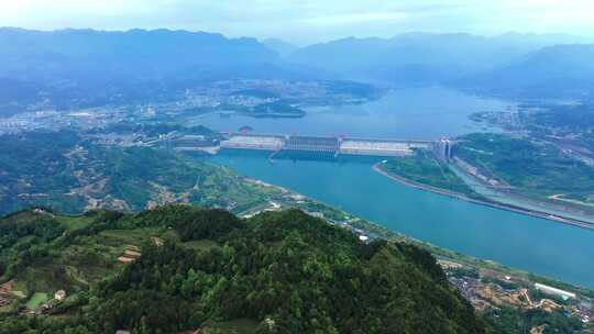 宜昌三峡人家三峡大坝航拍