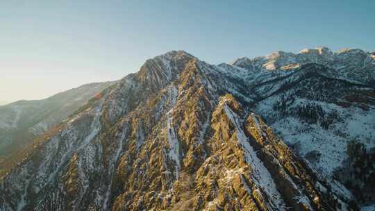 下雪，山脉，瓦萨奇山区，瓦萨奇山脉