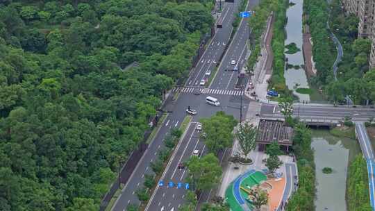 杭州临平城市街道和老小区