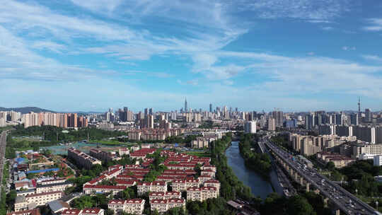 南京市城市航拍延时视频素材模板下载