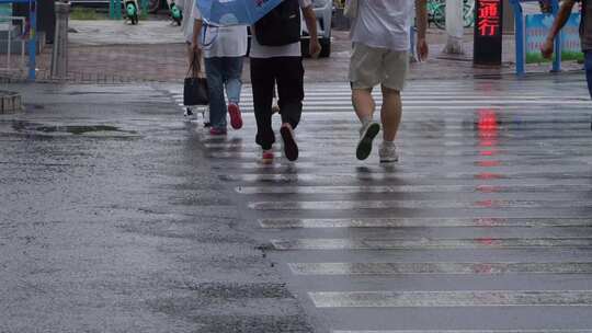 雨天 下雨 城市风光 写意 台风 雨中景色